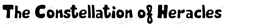 The Constellation of Heracles手机版字体转换